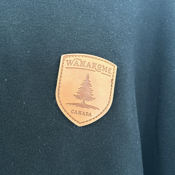 WANAKOME - men's Black hoodie front pocket no zippers size small - Picture 3 of 9